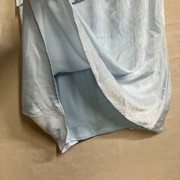 Wild Fable Women XL Light Blue Rosette Mini Babydoll Ruffle Sleeveless Dress - Picture 9 of 13